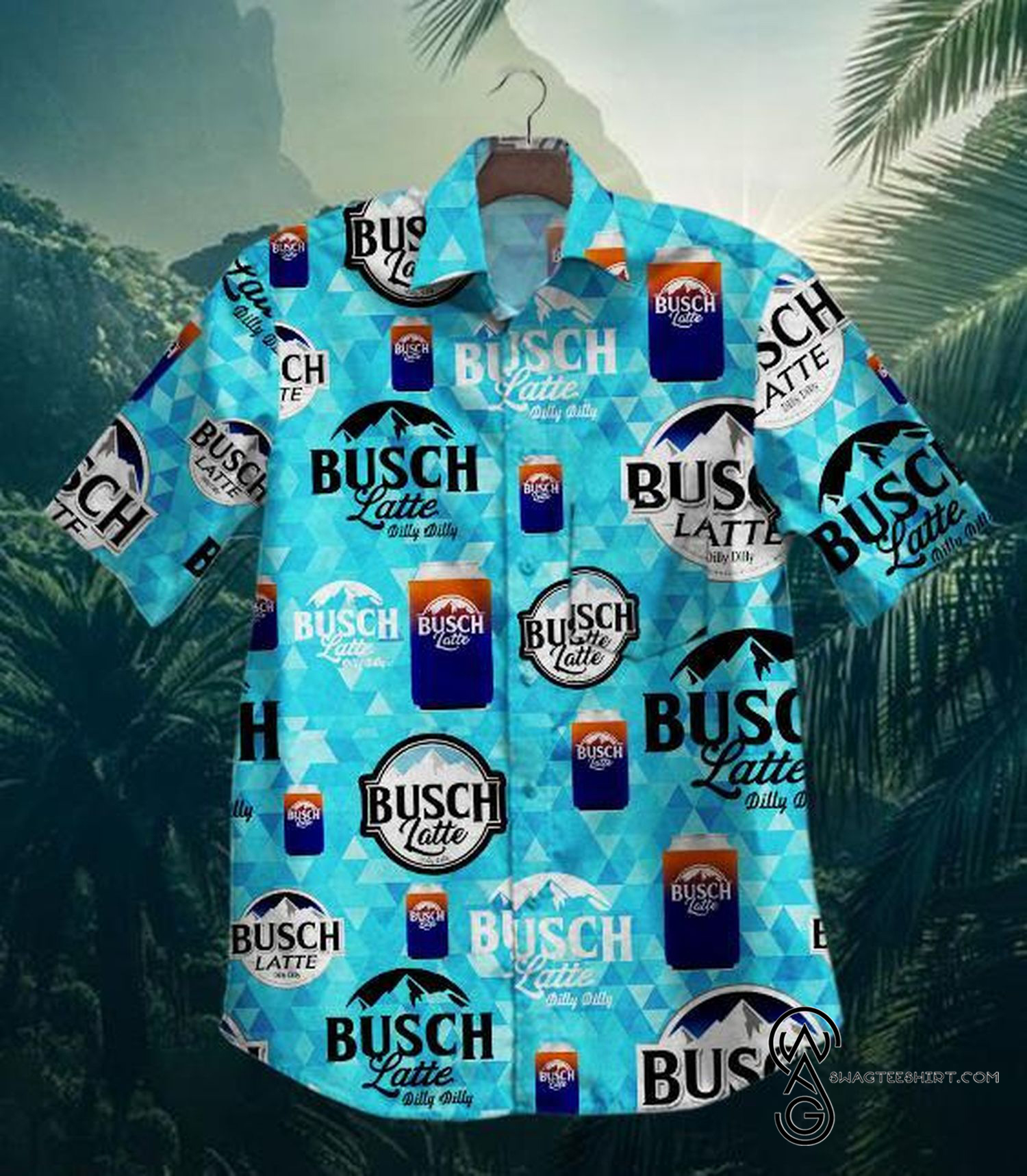 [Top Trending] Funny Busch Latte Dilly Dilly Casual Summer Beach Full Printing Hawaiian Shirt